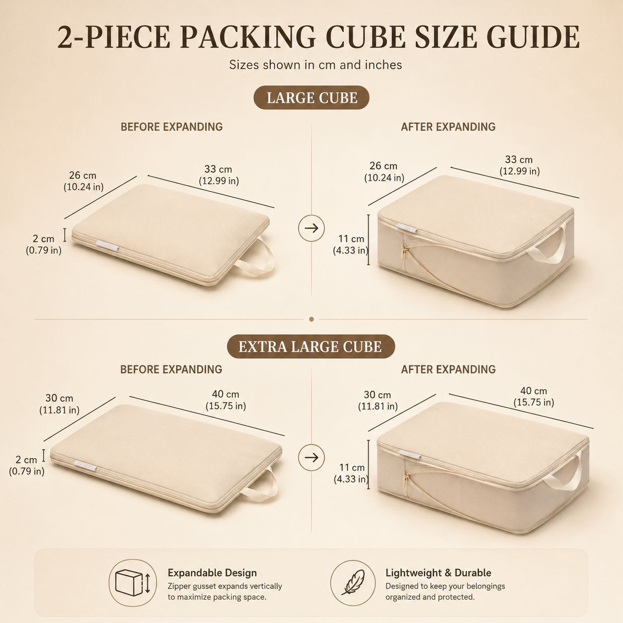 Packing Cubes - Set Of 2